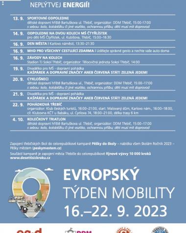 Evropský týden mobility v Třebíči 16. - 22. 9. 23 1