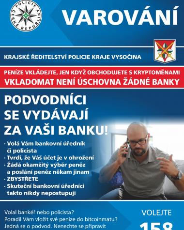 Varování policie ČR před bankovními podvodníky 1